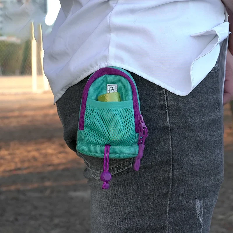 Winhyepet-bolsa para golosinas para perros, bolsas de adiestramiento para perros al aire libre, bolsas para aperitivos para mascotas, bolsa alimentadora de cintura multifuncional de recompensa, bolsa con cordón - imagen 5