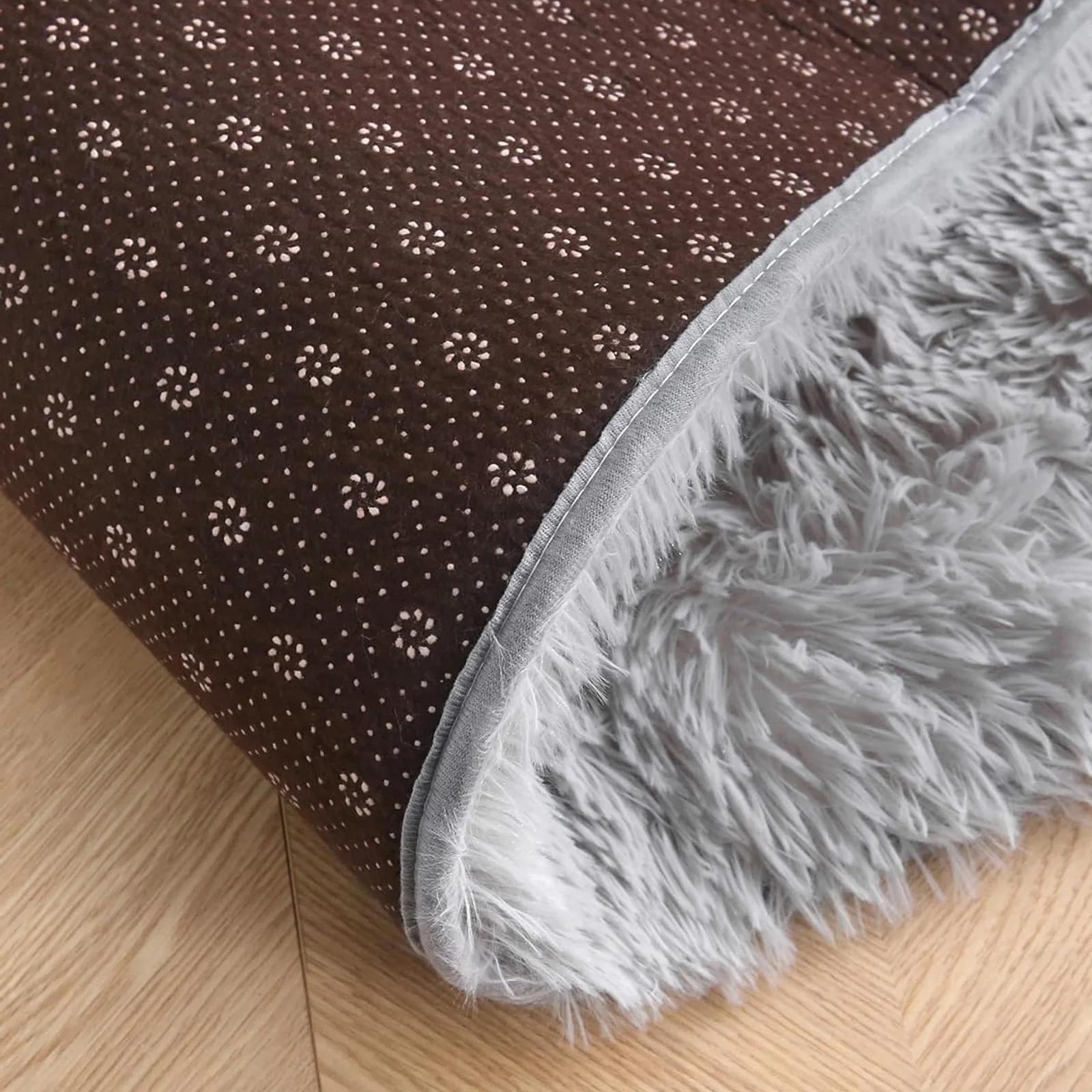 Alfombra redonda de felpa suave, alfombra blanca esponjosa para sala de estar, dormitorio, habitación de niños, decoración acogedora para el hogar, alfombra cómoda de pelo grueso - imagen 2