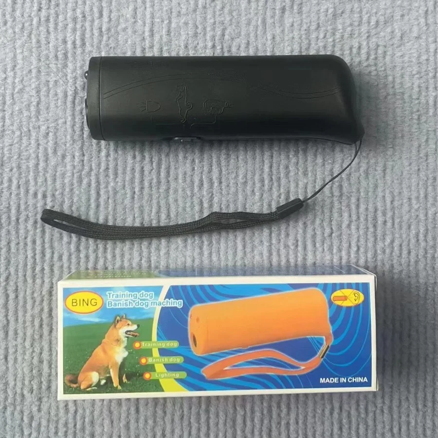 Repelente ultrasónico para perros, suministros portátiles de entrenamiento para mascotas, entrenador para perros, repelente para mascotas