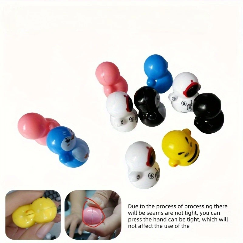 3/6/9 piezas de juguetes rodantes para gatos, diversos estilos, equipo interactivo para jugar y hacer ejercicio, Material plástico duradero - imagen 5