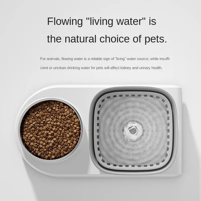 Alimentador automático de agua potable para gatos, cuenco todo en uno para mascotas, utensilios de comida para gatos, cuenco de comida para perros, suministros para mascotas - imagen 3