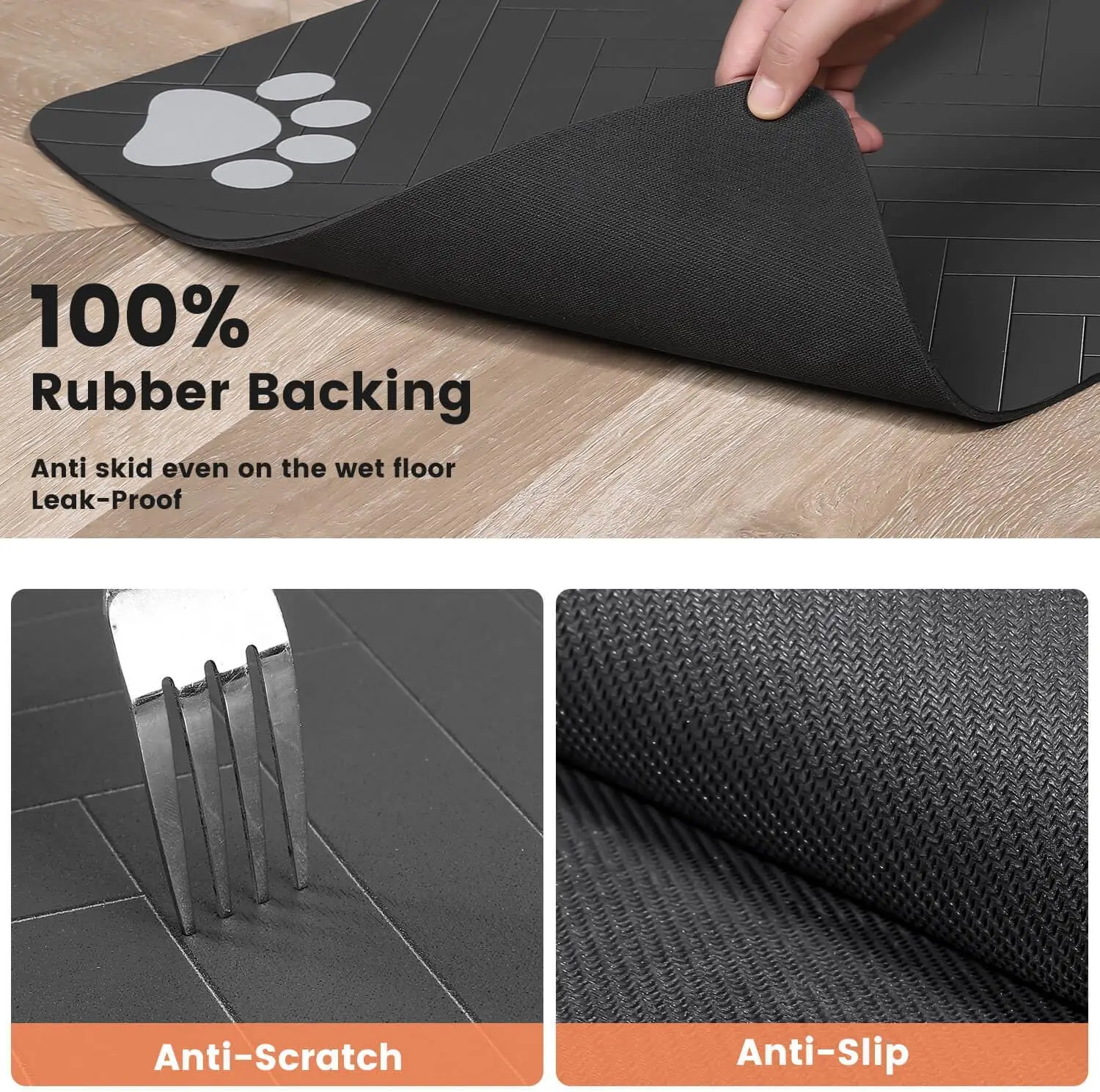 Alfombrilla absorbedora para bowls de perro y gato – Secado rápido - imagen 2
