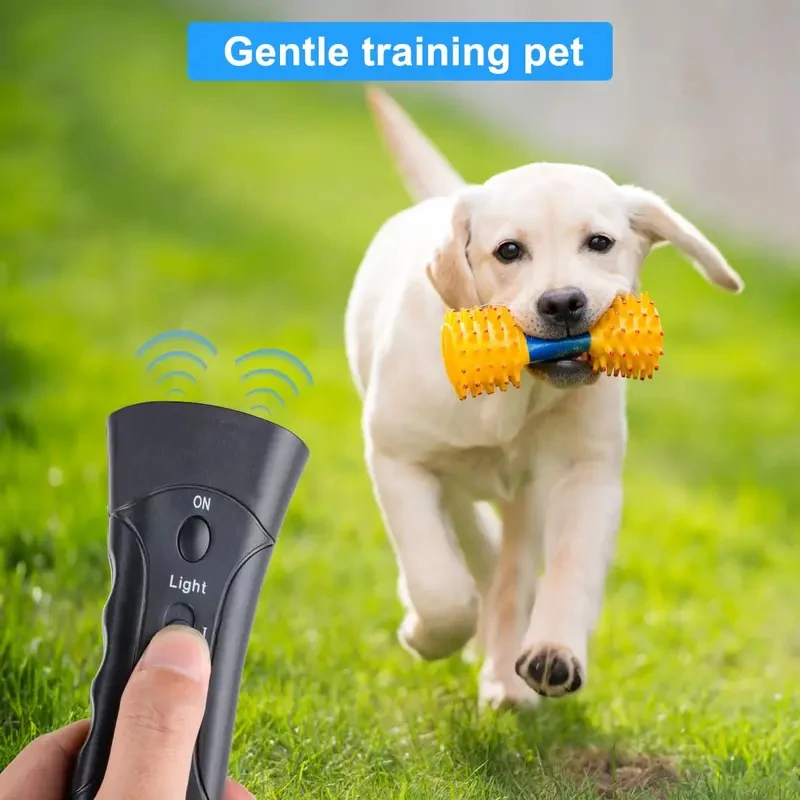 Repelente ultrasónico antiladridos con LED y láser para perros - imagen 5