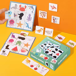 Rompecabezas madera Montessori sombras – juego educativo