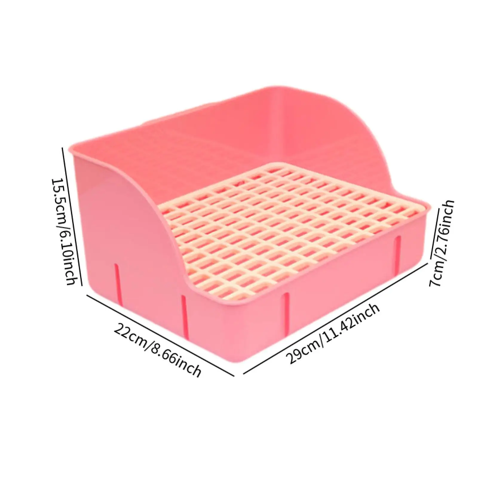 Rabbit Litter Pan for Cage Cage Toilet Bedding Box for Rat Ferret Guinea Pig