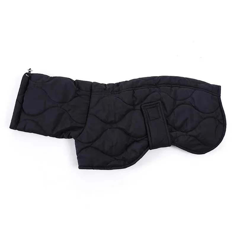 Abrigo de algodón con cuello alto de invierno, resistente al viento, impermeable, abrigo cálido para perros, galgo italiano, ropa para mascotas Whippet - imagen 4