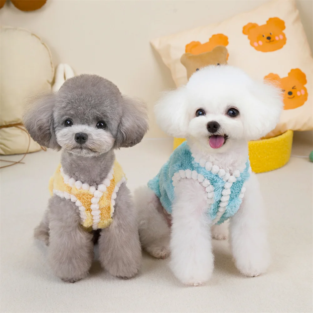 Chaqueta cálida para mascotas, abrigo con hebilla para perros pequeños, ropa de invierno para cachorros, Yorkshire, novedad - imagen 5