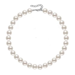 Collar de perlas blancas para perros - elegante, suave y ajustable