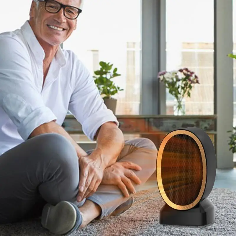 Calentadores de escritorio portátiles de cerámica PTC, calefacción rápida, calentadores de espacio interior para piso, mesita de noche, mesa de estudio, escritorio de computadora - imagen 3