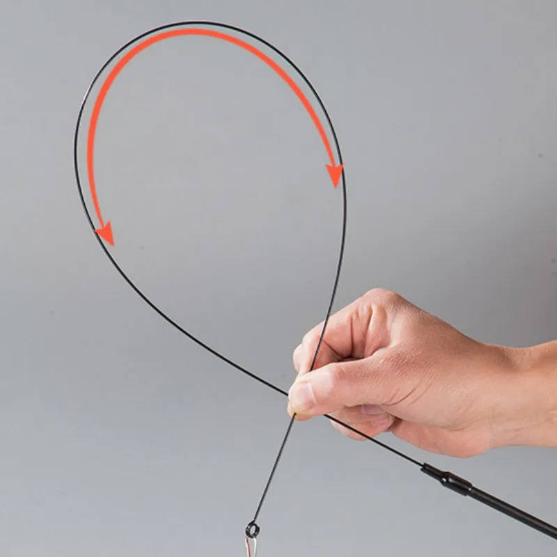 Juguete para gatos, divertidos juguetes interactivos de plumas para gatos, palo de alambre de acero, juguete para gatos con campana, Teaser para mascotas, suministros para mascotas - imagen 4