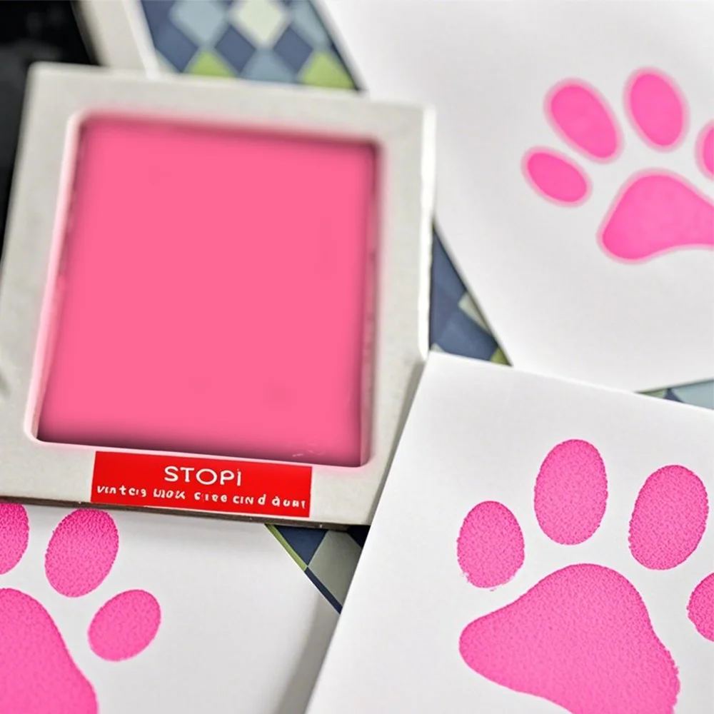 Huellas de huellas de manos para mascotas grandes y pequeñas, almohadillas de tinta seguras sin contacto, kits de almohadillas de tinta sin tinta, impresiones de patas de perros y gatos, regalos de recuerdos - imagen 3