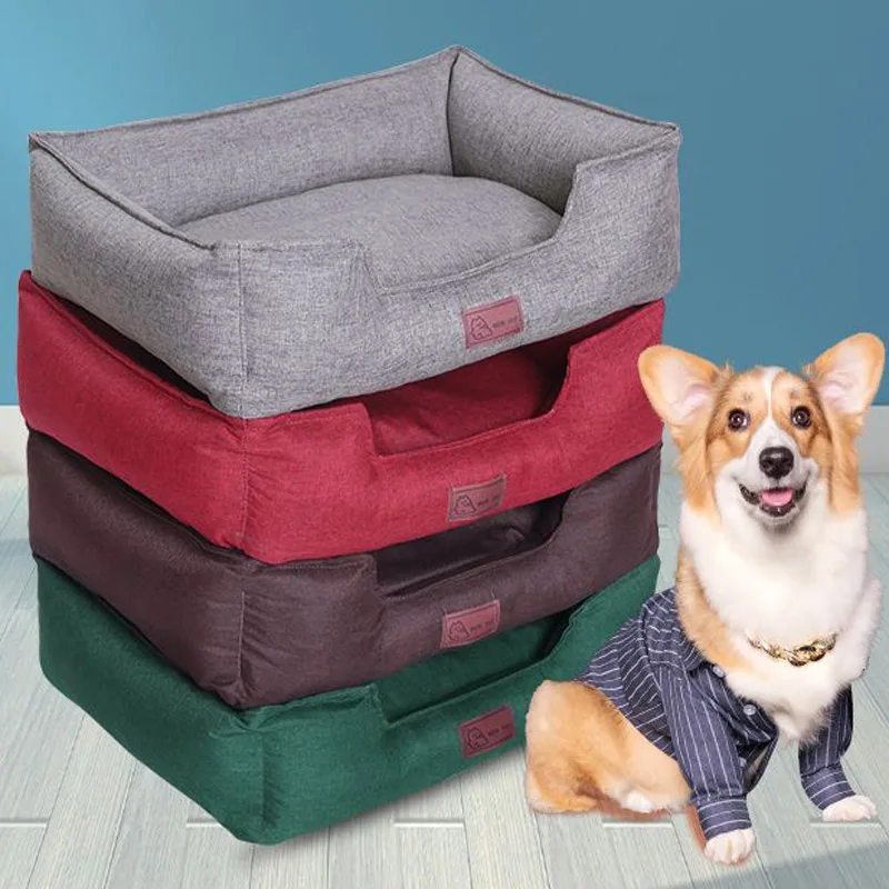 Cama suave y transpirable para mascotas, cojín de sofá para dormir, productos de perrera, casa calmante para todas las estaciones - imagen 3