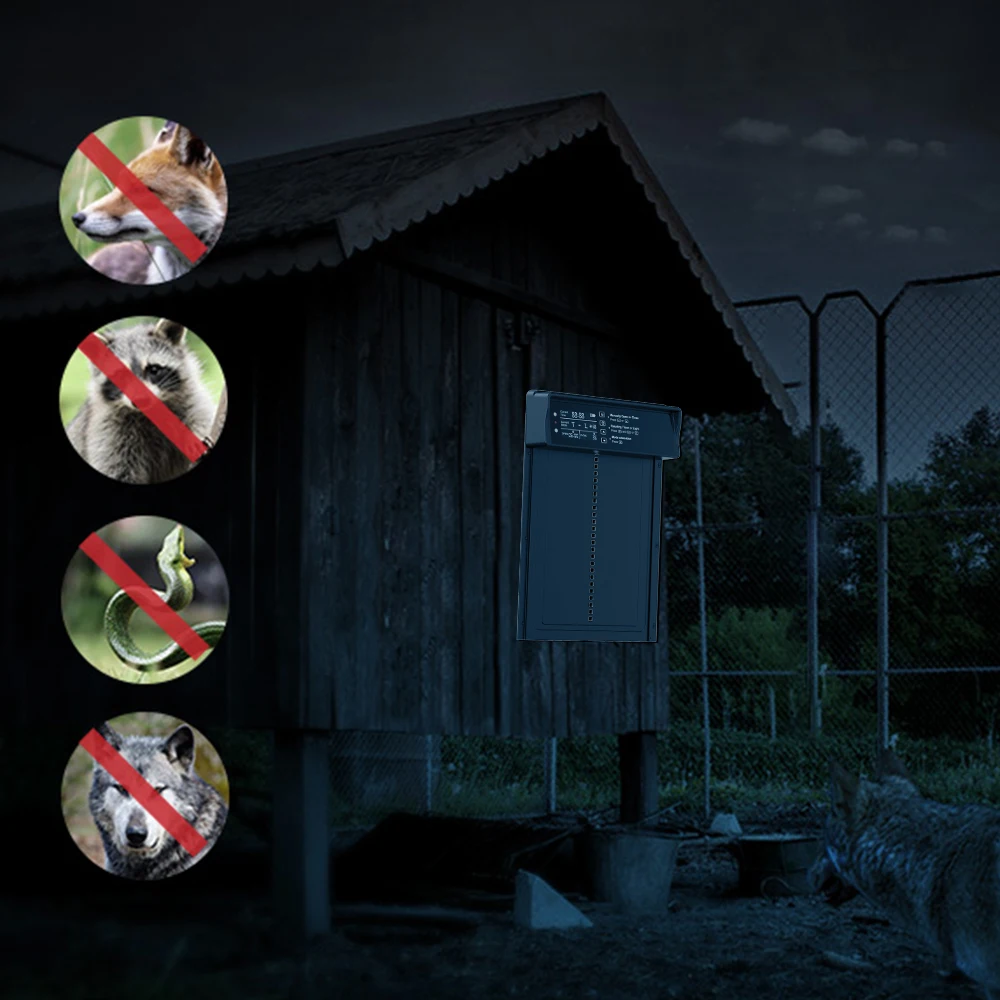 Puerta automatica solar para gallinero con 4 modos y sensor de luz - imagen 5