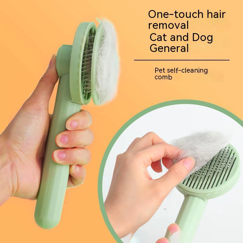 Cepillo de pelo para perros y gatos - Acero inoxidable pelaje sano - imagen 5