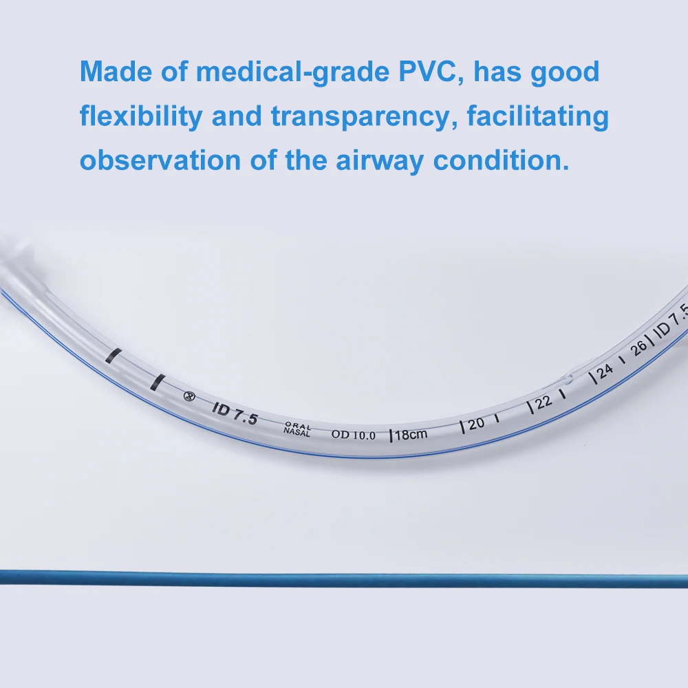 Tubo endotraqueal de PVC estéril desechable para mascotas con puños, puño de alta volumen y baja presión, equipo veterinario de línea Visible de rayos X - imagen 5