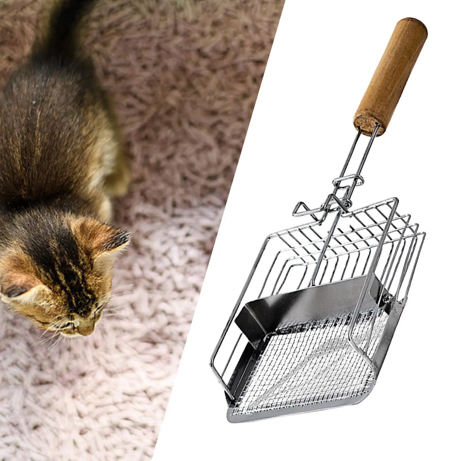 Metal Litter Scoop Portable Cat Sand Spade for Pets Supplies Bunny Rabbits Metal Litter Scoop Portable Cat Sand Spade for Pets Supplies Bunny Rabbits