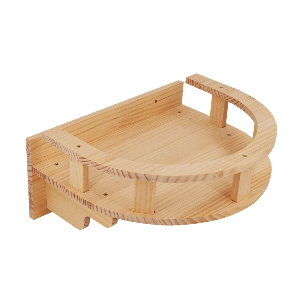 Estantes de escalada para gatos montados en la pared Estante duradero con cama para gatos Diseño que ahorra espacio para jugar y descansar: fácil instalación para gatos activos - imagen 2