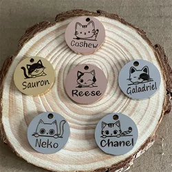 Collar personalizado con nombre para gatos y perros – Etiqueta grabada
