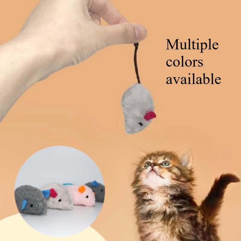 Juguetes de ratón con hierba gatera para gatos, juguetes interactivos para gatos con ratones de peluche para gatitos de interior, suministros para mascotas con ratas de peluche resistentes a mordeduras