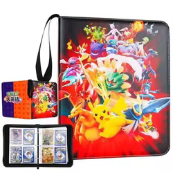 Gran oferta, carpeta de cuero PU, 400 tarjetas, gran capacidad, libro de almacenamiento con cremallera, páginas recargables, regalo de álbum coleccionable Premium portátil