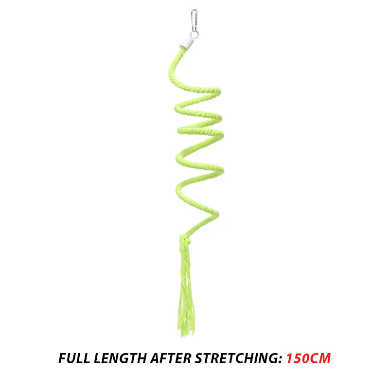 1 unidad de juguete de pájaro loro de Color aleatorio, cuerda colgante, periquito, juguete para masticar, jaula para pájaros, cacatúa, columpio, mordedura, soporte de juguete, suministros de entrenamiento D9096 - imagen 4