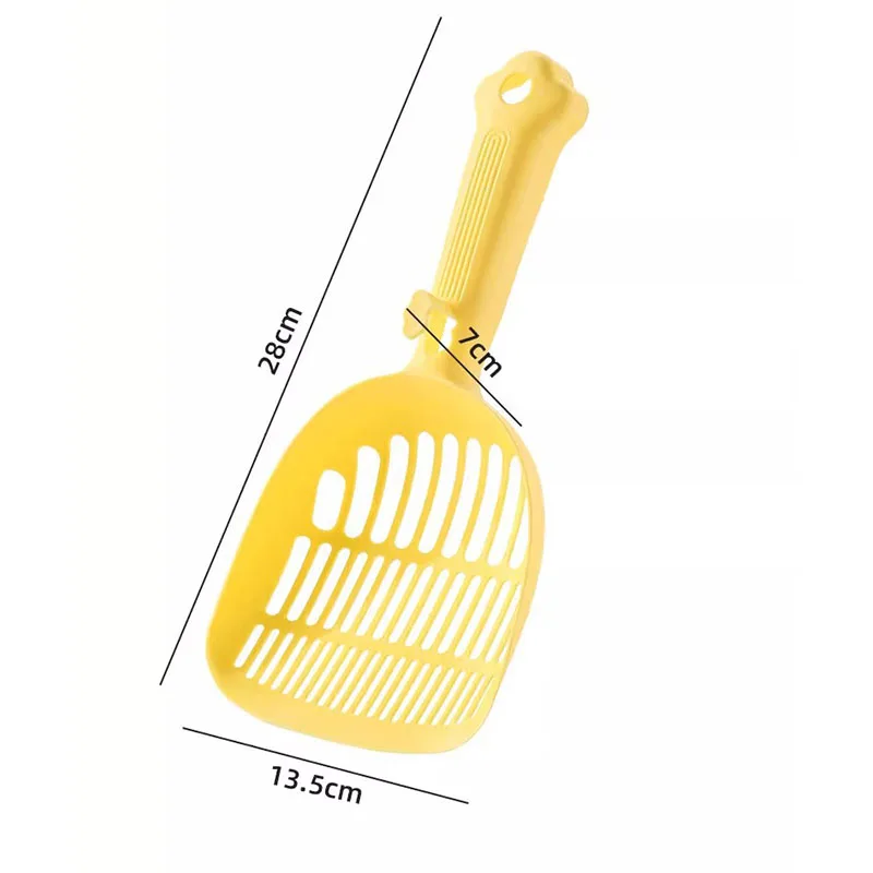 Pala para arena de gatos con orificios finos y mango largo - duradera - imagen 5
