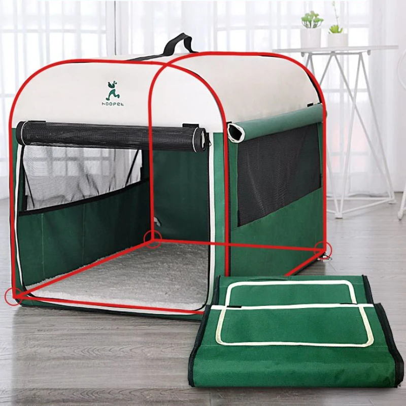 Casa de tienda de campaña grande portátil para mascotas, tamaño mediano, perrera convertible para perros, productos y accesorios para gatos de interior - imagen 4