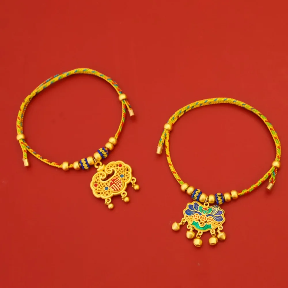 Collar trenzado dorado de cuerda para perros y gatos con cierre - imagen 5