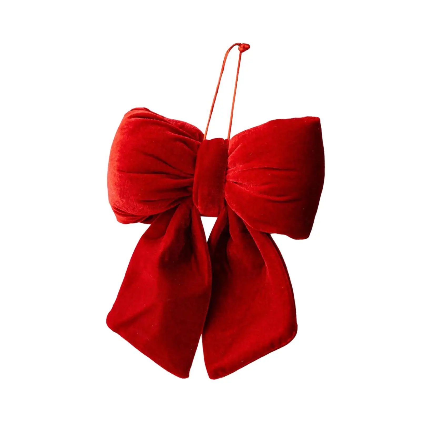Christmas Bow Hanging Ornament Creative Decorative Velvet Bow Xmas Tree