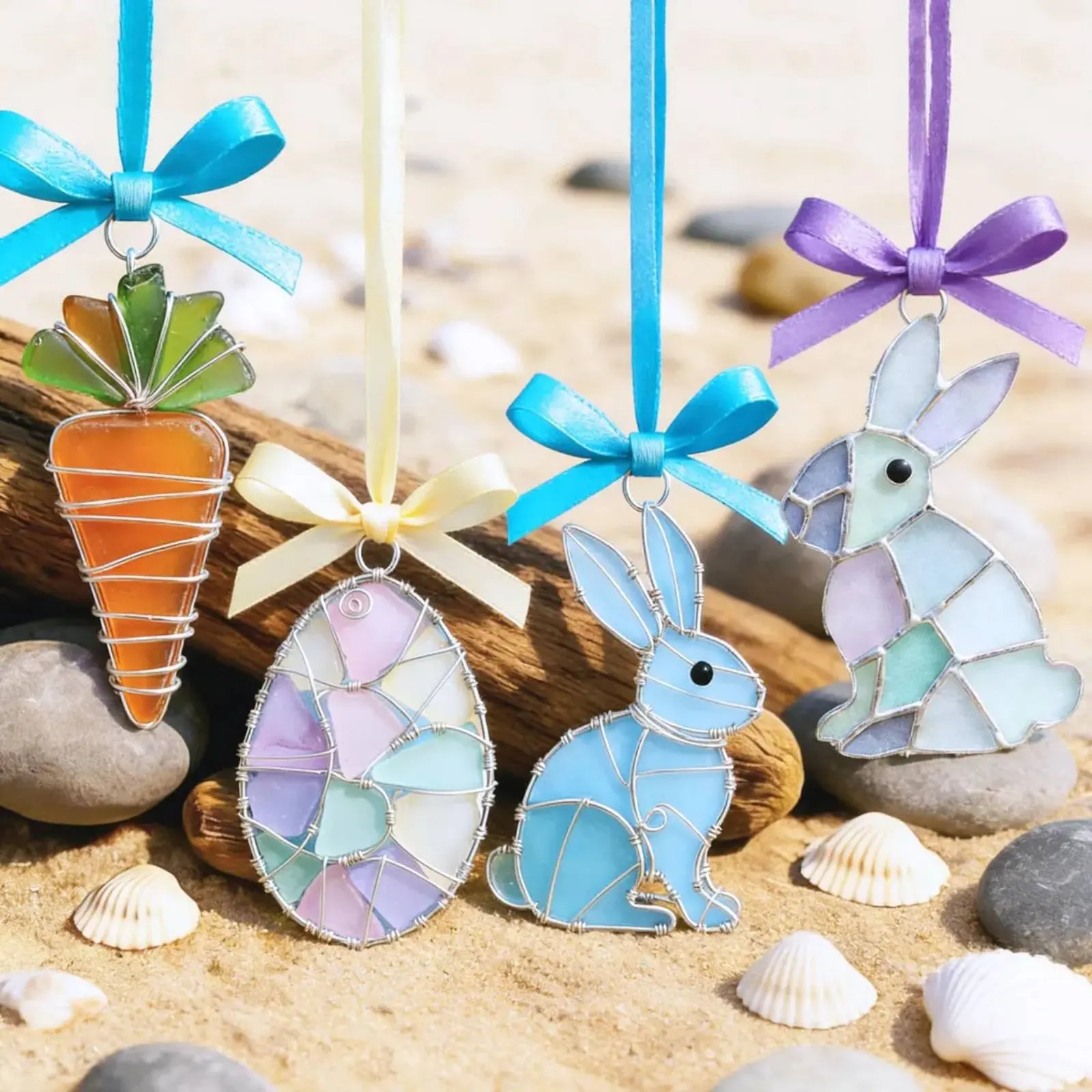 Reflector solar conejo Pascua irrompible para jardín gatos y perros - imagen 5