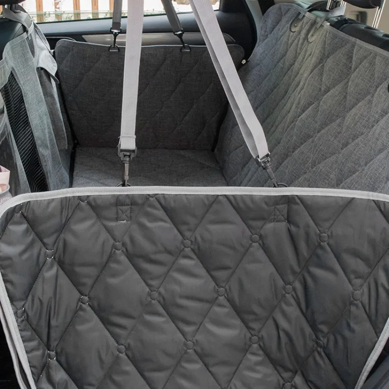 Almohadilla para perro de coche de uso General, impermeable, ventilada, a prueba de suciedad, almohadilla para asiento trasero de coche, productos para mascotas, productos para salir, accesorios - imagen 4