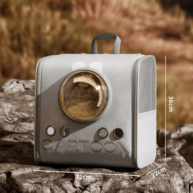 Bolsa para mascotas de gran capacidad, mochila para gato, perro, cápsula espacial, suministros de viaje portátiles para mascotas, productos, bolso de hombro, accesorios de transporte - imagen 5