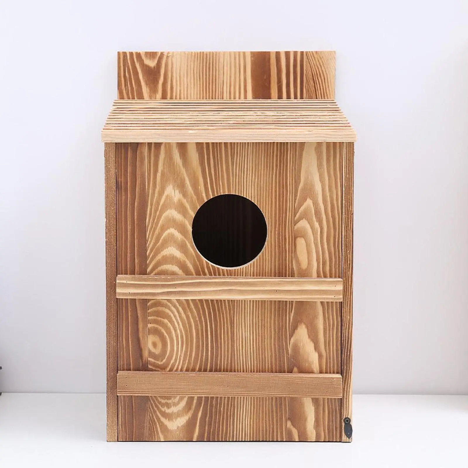 Bird House, Owl , Easy Assembly, Decorative ,Outdoor Bird Box Wood Birdhouse for Balcony Hummingbird Patio