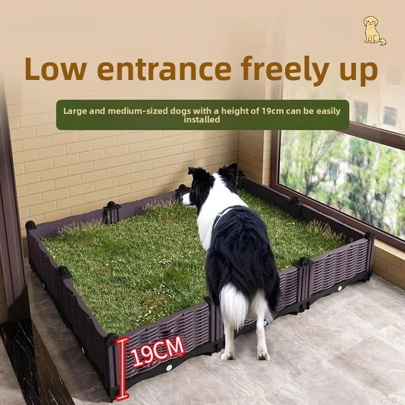 Large Dog Toilet Indoor Big Dog Toilets Planting Lawns Simulate Outdoor Pet Dogs Cat Fence Kitten Puppy Cats Pets Diaper Mat - imagen 5