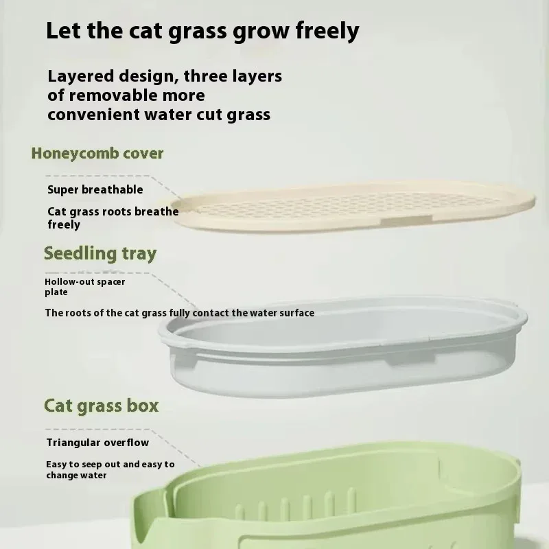 Kit de Hierba para Gatos Cultivo Fácil en Vaso - imagen 4