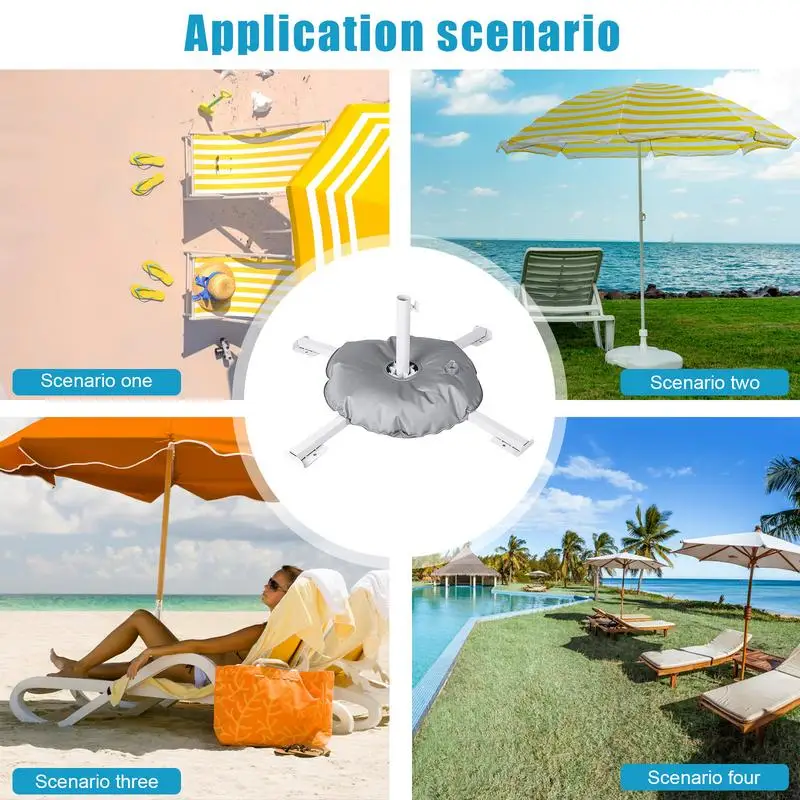 Base de sombrilla plegable para Patio, soporte de peso para acampar, piezas de sombrilla para jardín - imagen 4