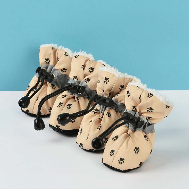 Zapatos transpirables de suela suave para perro, productos para mascotas con estampado bonito, impermeables, transpirables y cálidos, adecuados para perros pequeños y medianos - imagen 3