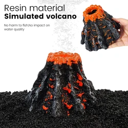 Simulación de paisajismo para pecera, accesorios para acuario volcán, aireador de rocalla para bomba de acuario, piedra de burbujas, piedra rica en oxígeno