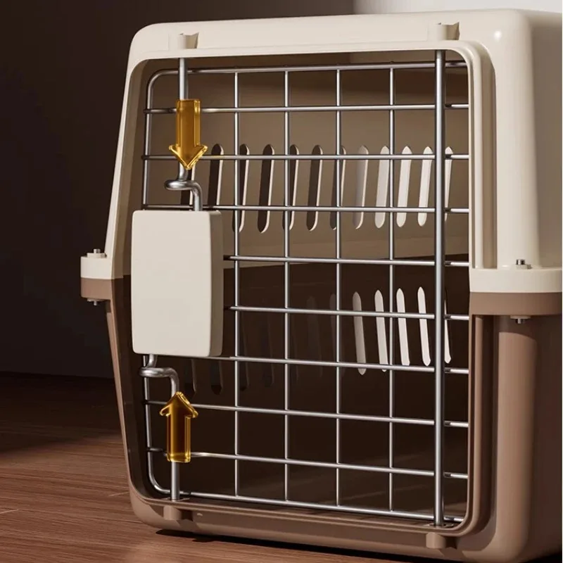 Bolsa transportadora para gatos para mascotas al aire libre, caja de aviación de gran capacidad con diseño montado en el coche, transpirable y portátil - imagen 4