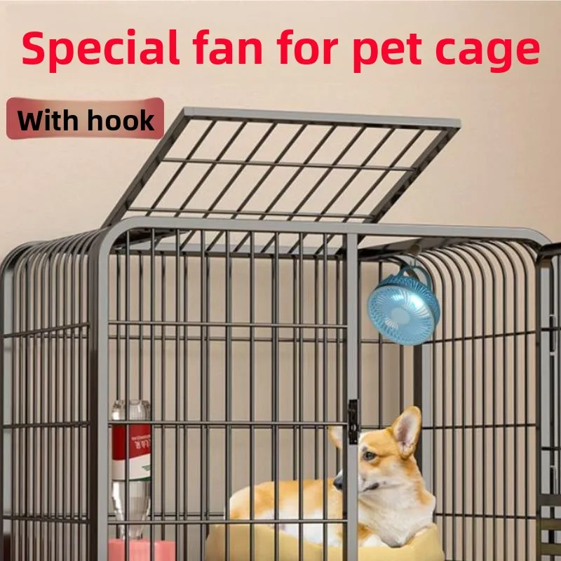 Ventilador de refrigeración para mascotas, especial para jaula para perros y gatos, aire acondicionado pequeño, artefacto de refrigeración con disipación de calor, ventilador de techo colgante de verano