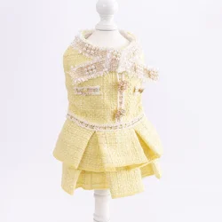 Vestidos lolita Tweed para perros pequeños - ropa elegante de gala