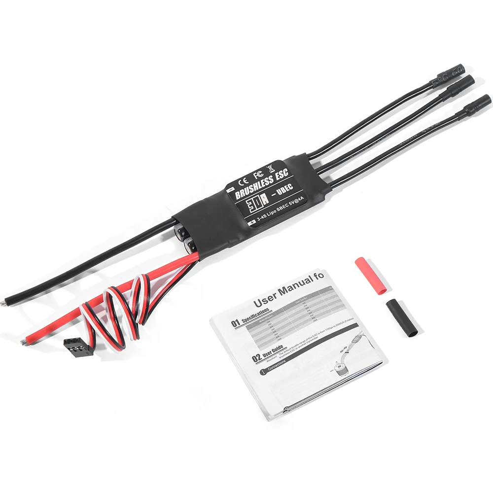 Alta calidad sin escobillas ESC 20A 30A 40A 50A 60A 80A 2-6S Lipo SBEC controlador de velocidad programador tarjeta de configuración para avión RC FPV - imagen 4
