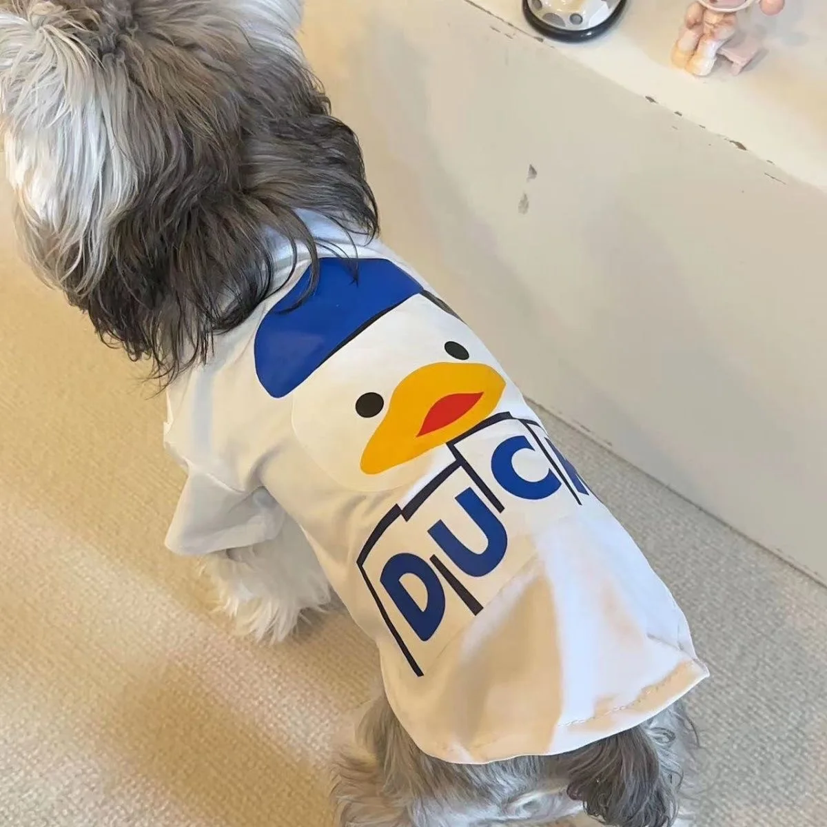 Camiseta de peluche Bichon Schnauzer para perro, disfraz de gato, camisa de primavera y verano para mascotas, ropa transpirable para chihuahua - imagen 5
