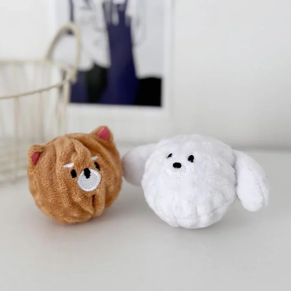 Juguete de pelota para cachorros chirriantes: masticar que rebota con pinchos para limpieza de dientes, juguete interactivo para mascotas para perros y gatos pequeños (Poodle/Bichon) - imagen 5