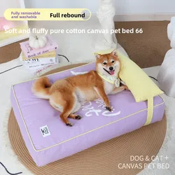 Estera para perrera para mascotas, sofá Universal para todas las estaciones, se puede quitar y lavar para camas para cachorros de perros pequeños y medianos