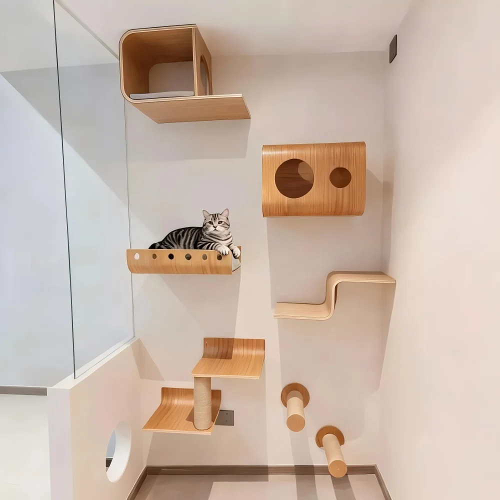 Árbol rascador gatos – Mueble elegante para adultos y Sphynx - imagen 3