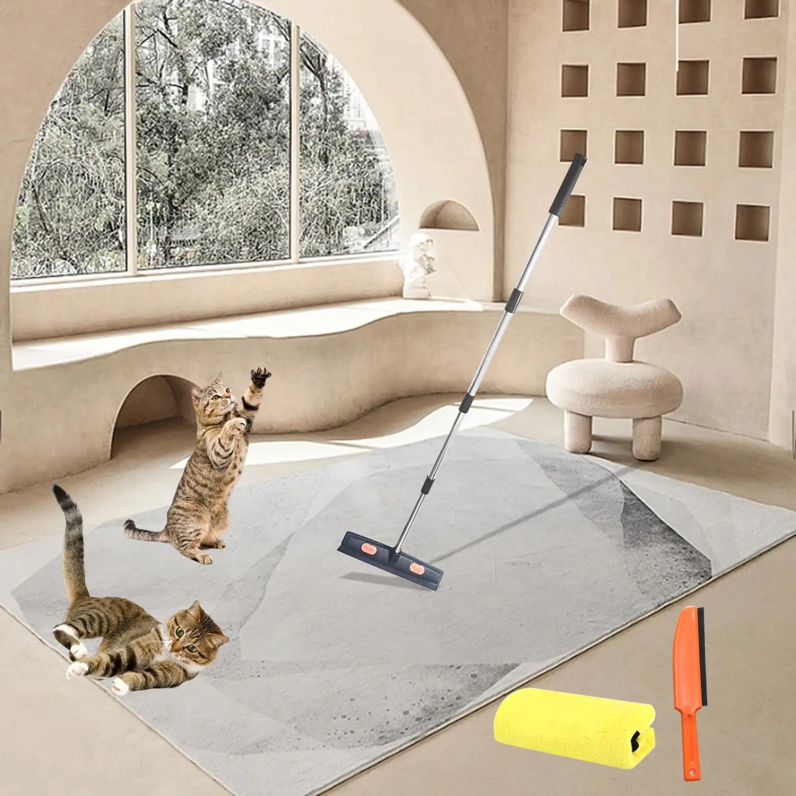 Pet Hair Remover Dog Cat Hair Carpet Rake Portable Telescopic Handle Pet Hair Pet Hair Remover Dog Cat Hair Carpet Rake Portable Telescopic Handle Pet Hair