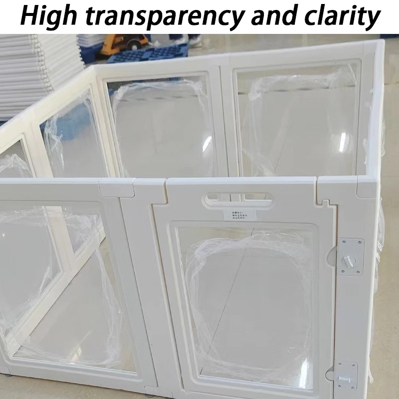 Jaulas de cercas para perros de interior, recinto transparente para patio trasero, parque infantil para cachorros de casa alta, caja para animales pequeños, Corral portátil para mascotas - imagen 2
