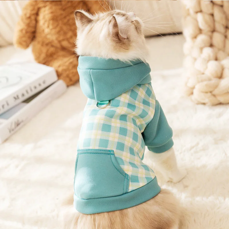 Sudaderas con capucha cálidas para perros, ropa fresca para perros, jersey para perros Bulldog Francés, sudadera de moda para gatos, abrigo para mascotas, ropa para Chihuahua - imagen 2