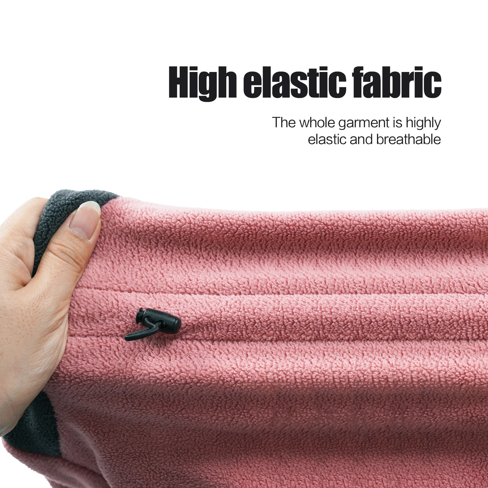 Mono cálido de lana gruesa para perros pequeños y grandes, Jersey suave a prueba de viento, abrigo para cachorros, traje para mascotas, ropa de invierno ajustable - imagen 5